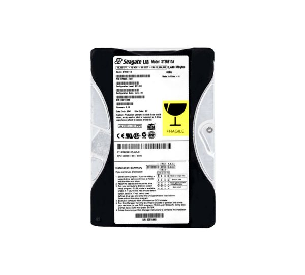 ST36811A Seagate U8 6.4GB 5400RPM ATA-66 512KB Cache 3.5-inch Hard Drive