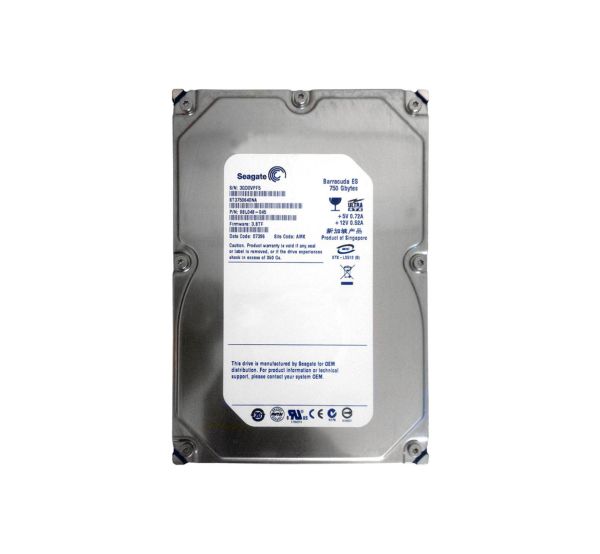 ST3750640NA Seagate BarraCuda ES 750GB 7200RPM ATA-IDE 16MB Cache 3.5-inch Hard Drive