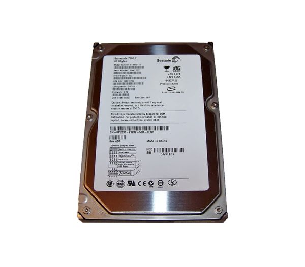 ST380011A Seagate BarraCuda 80GB 7200RPM ATA/IDE 2MB Cache 3.5-inch Hard Drive