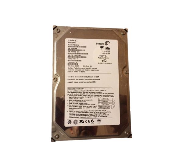 ST380012A Seagate 80GB 7200RPM EIDE DMA/ATA-100 Hard Drive