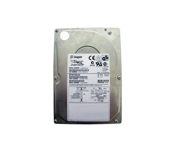 ST39103LW Seagate Cheetah 18LP 9.1GB 10000RPM Wide Ultra2 SCSI 68-Pin 1MB Cache 3.5-inch Hard Drive