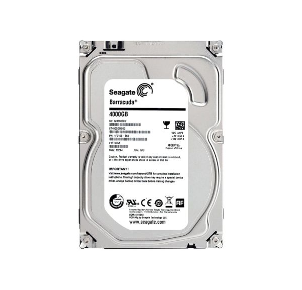 ST4000DM000 Seagate BarraCuda 4TB 5900RPM SATA 6Gb/s 64MB Cache 3.5-inch Hard Drive