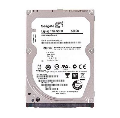 ST500LM000 Seagate Laptop 500GB 5400RPM SATA 6Gb/s 64MB Cache 8GB Multi-Level-Cell NAND 2.5-inch Hybrid Hard Drive