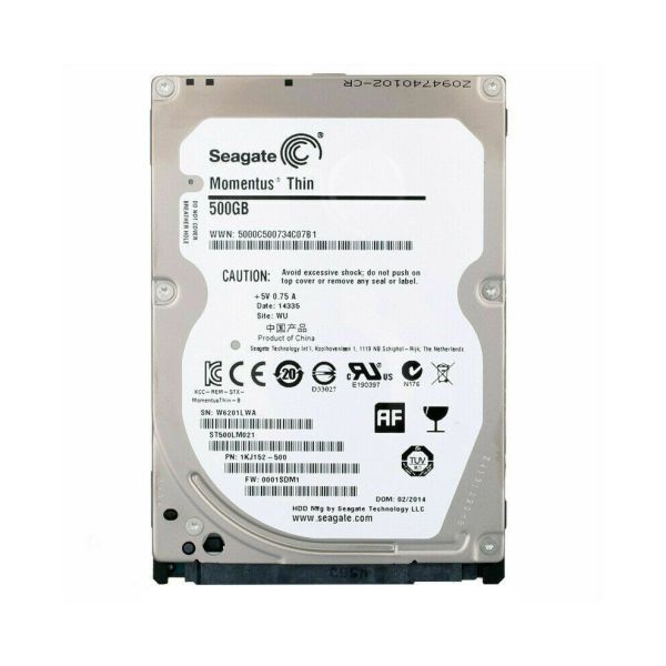 ST500LM021 Seagate Laptop THIN HDD 500GB 7200RPM 2.5-inch 7MM 32MB Cache SATA 6Gb/s Hard Drive