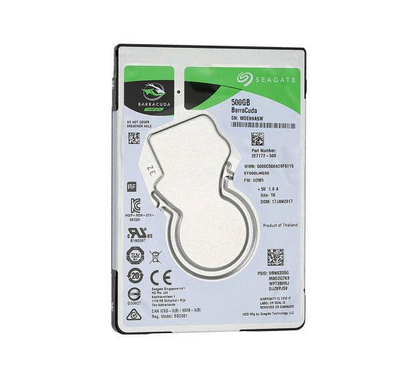 ST500LM030 Seagate BarraCuda 500GB 5400RPM SATA 6Gb/s 128MB Cache 2.5-inch Hard Drive