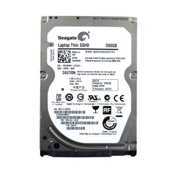 ST500UM001 Seagate 500GB 5400RPM SATA 2.5-inch Laptop Hard Drive