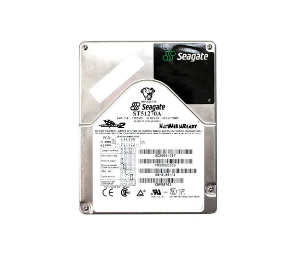 ST51270A Seagate Medalist 1270SL 1.28GB 5400RPM IDE/ATA 128KB Cache 3.5-inch Hard Drive