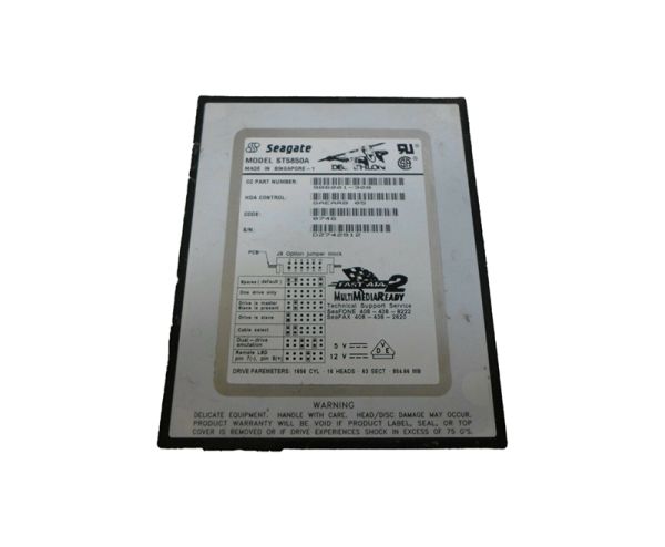 ST5850A Seagate Decathlon 850MB 5400RPM IDE/ATA 256KB Cache 3.5-inch Hard Drive