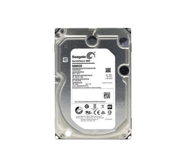 ST6000VX0001 Seagate Surveillance 6TB 7200RPM 3.5-inch SATA 6Gb/s 128MB Cache Hard Drive