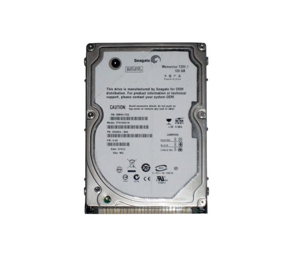 ST910021A Seagate Momentus 100GB 7200RPM Ultra- ATA-100 8MB Cache 2.5-inch 9.5 MM Laptop Hard Drive