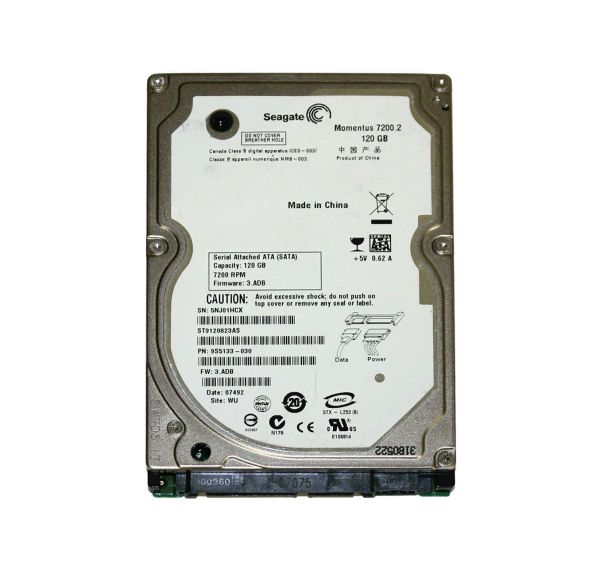 ST9120823AS Seagate Momentus 120GB 7200RPM SATA 3Gb/s 8MB Cache 2.5-inch Hard Drive