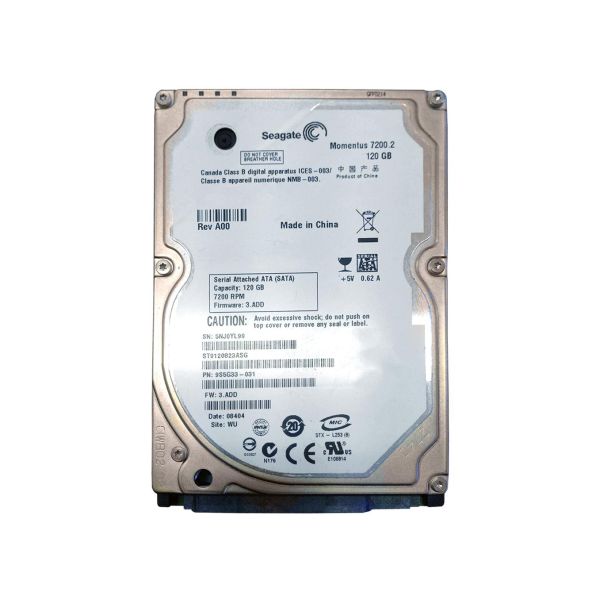ST9120823ASG Seagate 120GB 7200RPM SATA 2.5-inch Laptop Hard Drive