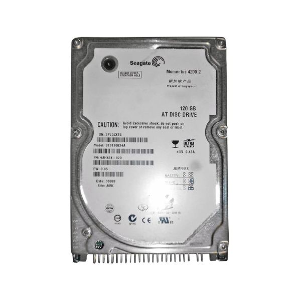 ST9120824A Seagate Momentus 4200.2 120GB 2.5-inch Hard Drive ATA-100 4200RPM 8MB Cache