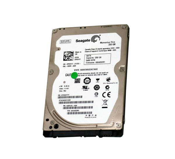 ST92503010AS Seagate Momentus 250GB 2.5-inch Plug-in Module Hard Drive SATA 3Gb/s 5400RPM 8MB Cache