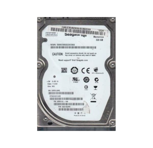 ST9320310AS Seagate Momentus 320GB 5400RPM SATA 3Gb/s 8MB Cache 2.5-inch Hard Drive