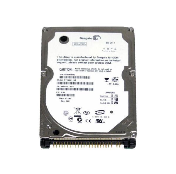 ST9402115A Seagate LD25 Series 40GB 5400RPM ATA-100 2MB Cache 2.5-inch Hard Drive