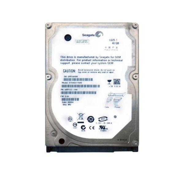 ST9402115AS Seagate LD25 40GB 2.5-inch Hard Drive SATA 1.5Gb/s 5400RPM 2MB Cache