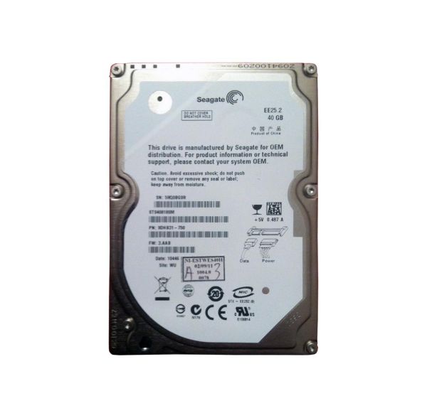 ST940818SM Seagate EE25 40GB 2.5-inch Hard Drive SATA 5400RPM 8MB Cache