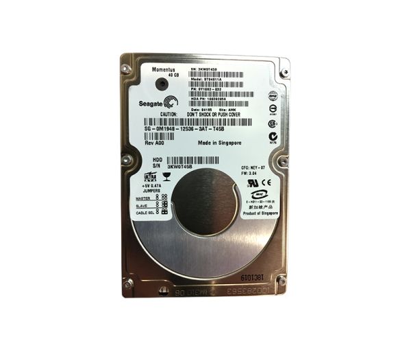 ST94811A Seagate Momentus 40GB 5400RPM ATA-100 8MB Cache 2.5-inch Hard Drive