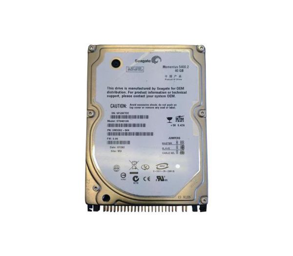 ST94813A Seagate Momentus 5400.2 40GB 5400RPM ATA-100 8MB Cache 2.5-inch Hard Drive