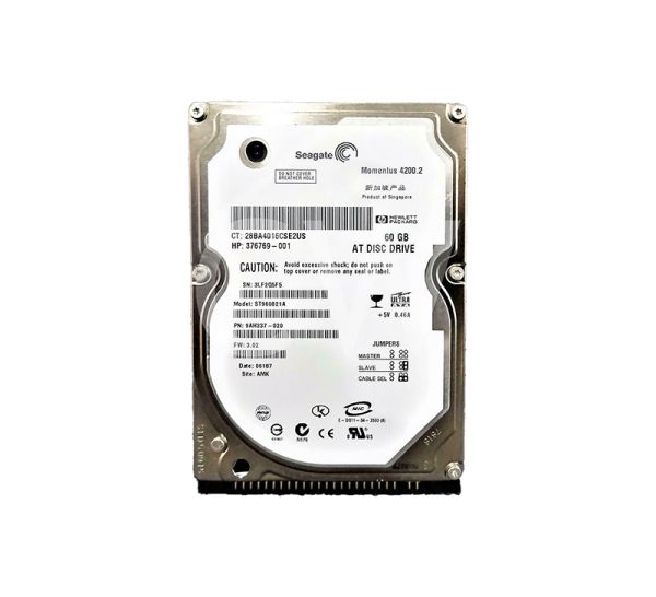 ST960821A Seagate Momentus 60GB 4200RPM ATA-100 2.5-inch 8MB Cache Hard Drive