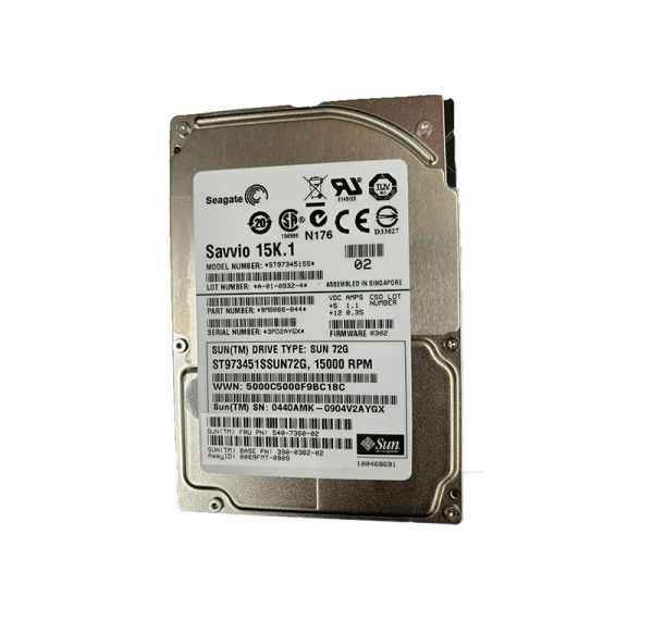 ST973451SSUN72G Sun 73GB 15000RPM SAS 3Gb/s 16MB Cache 2.5-inch Hard Drive