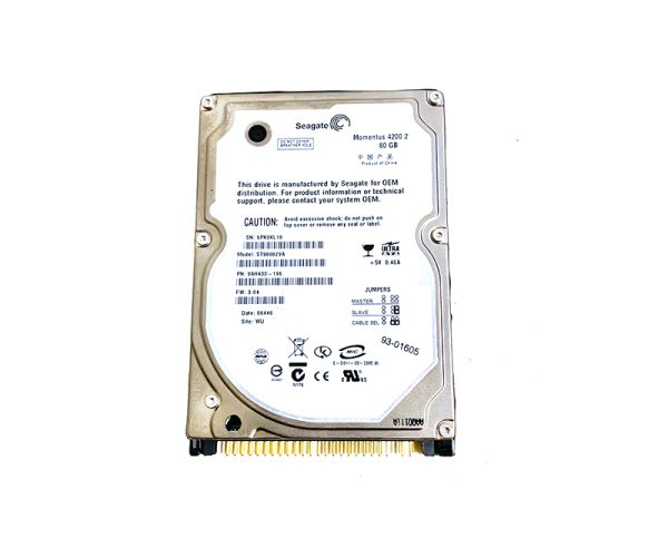 ST980829A Seagate Momentus 80GB 4200RPM IDE/ATA-100 2.5-inch 8MB Cache Hard Drive