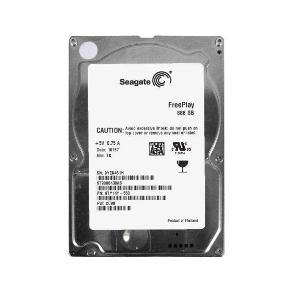 ST9888430AS Seagate Freeplay 888GB 5400RPM SATA 3Gb/s 8MB Cache 2.5-inch Hard Drive