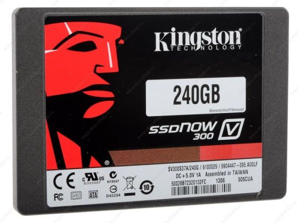 SV300S3N7A/240G Kingston Technology Ssdnow V300 240GB SATA 6GB/s 2.5-inch Internal Solid State Drive