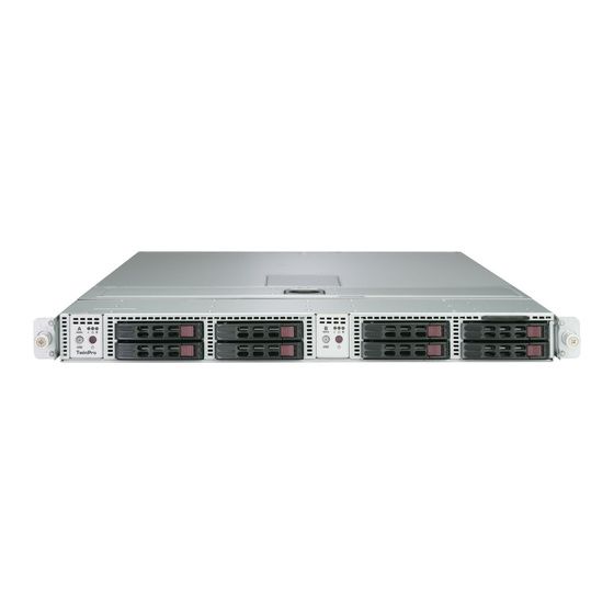 SYS-1029TP-DC1R Supermicro TwinPro SuperServer - 1U - 2 nodes - Dual Intel Xeon Scalable Processors - up to 4TB memory
