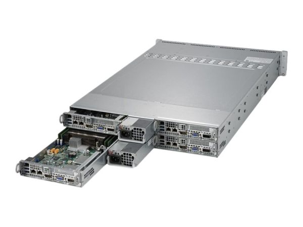 SYS-6028TR-HTR Supermicro Twin 2U Barebone Four Hot-pluggable Nodes Dual Intel Xeon Processor E5-2600 v4/v3 Family