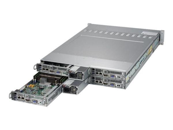 SYS-2028TR-HTR Supermicro Twin 2U Barebone Four Hot-pluggable Nodes Dual Intel Xeon Processor E5-2600 v4/v3 Family