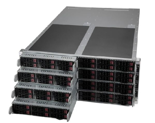 SYS-F610P2-RTN Supermicro FatTwin SuperServer - 4U - 8 nodes - Dual Intel Xeon Scalable Processors - up to 4TB memory