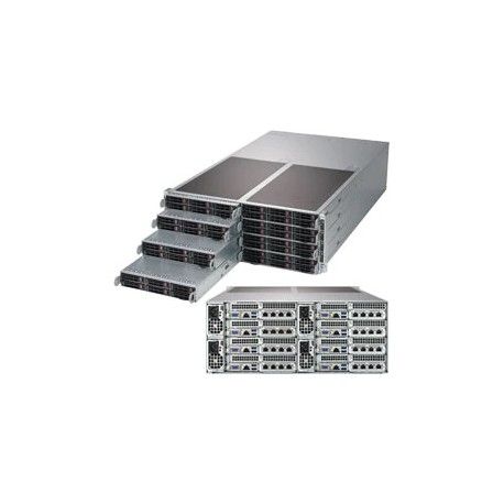 SYS-F619P2-RTN Supermicro FatTwin SuperServer  - 4U - 8 nodes - Dual Intel Xeon Scalable Processors - up to 3TB memory