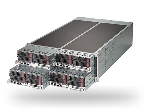 SYS-F619H6-FT Supermicro FatTwin SuperServer - 4U - 4 nodes - Dual Intel Xeon Scalable Processors - up to 3TB memory