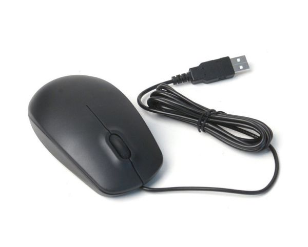 0T0943 Dell USB Optical Wheel Mouse (Black / Silver)