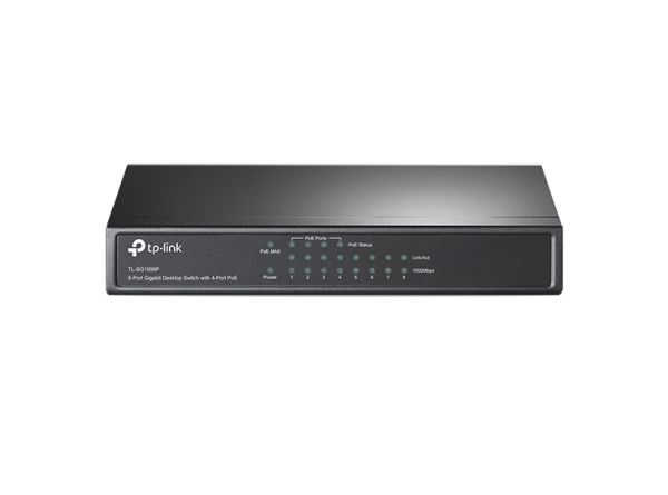TL-SG1008P TP-LINK TL-SG1008P 8-Port Gigabit Desktop Switch w/ 4-Port PoE