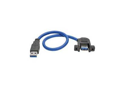 U324-001-APM Tripp Lite 0.31m USB 3.0 SuperSpeed Panel-Mount Type-A Extension Cable (M/F)