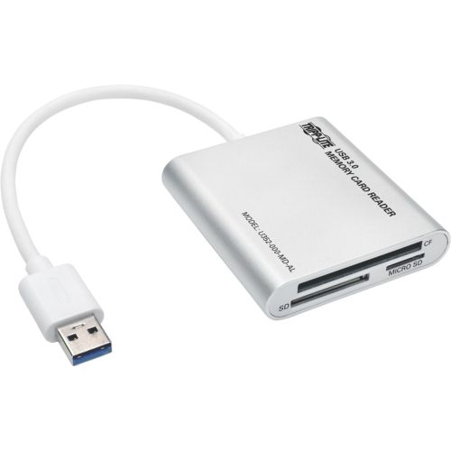 U352-000-MD-AL Tripp Lite card reader USB 3.2 Gen 1 (3.1 Gen 1) Type-A Silver