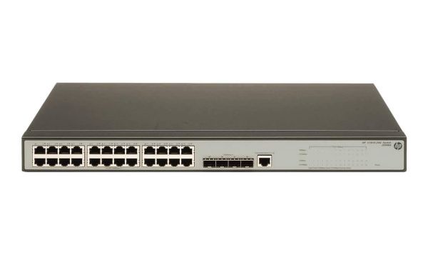 V1910-24G HP ProCurve 1910 Series 1910-24G 24 x Ports 10/100/1000Base-T + 4 x SFP (mini-GBIC) Ports Layer 2 Managed 1U Rack-mountable Gigabit Ethernet Network Switch