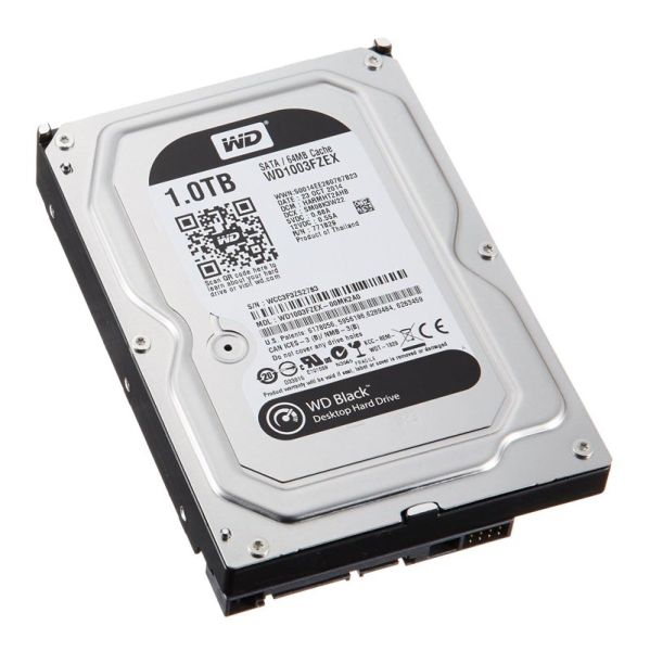 WD1003FZEX Western Digital Black 1TB 7200RPM SATA 6Gb/s 64MB Cache 3.5-inch Hard Drive