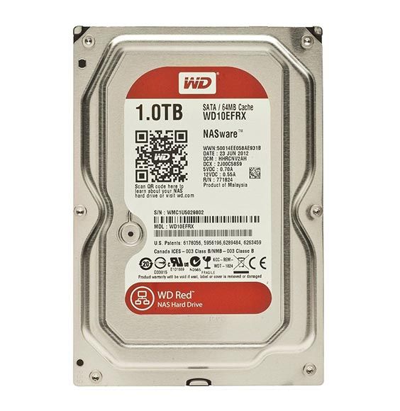 WD10EFRX Western Digital Red 1TB 5400RPM SATA 6Gb/s 64MB Cache 3.5-inch NAS Hard Drive