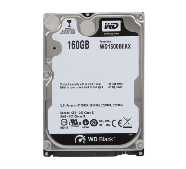 WD1600BEKX Western Digital Black 160GB 7200RPM SATA 6Gb/s 16MB Cache 2.5-inch Hard Drive