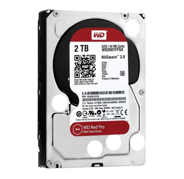 WD2001FFSX Western Digital Red Pro 2TB 7200RPM SATA 6Gb/s 64MB Cache 3.5-inch Hard Drive