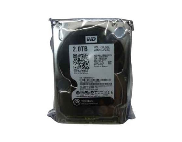 WD2003FZEX Western Digital Black 2TB 7200RPM SATA 6GB/s 64MB Cache 3.5-inch Low Profile Hard Drive