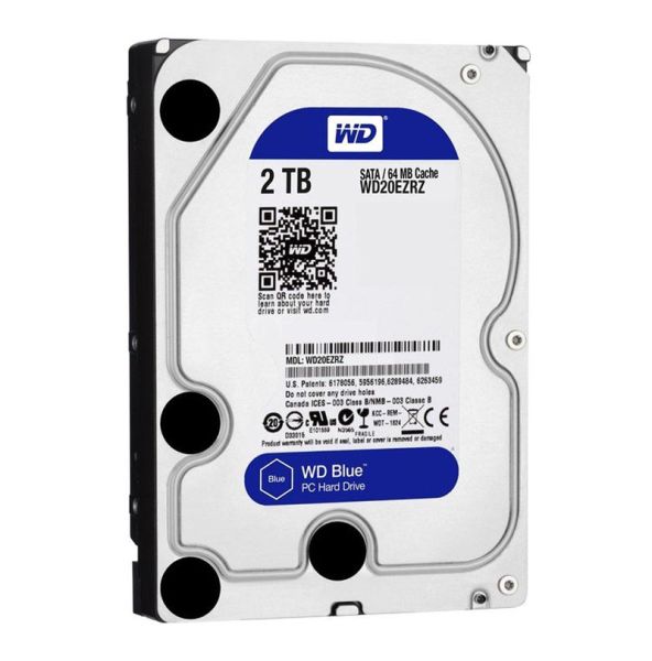 WD20EZRZ Western Digital Blue 2TB 5400RPM SATA 6Gb/s 64MB Cache 3.5-inch Hard Drive