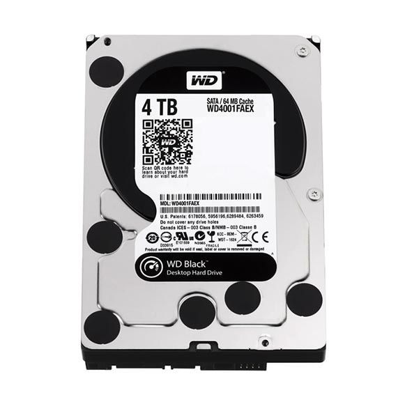 WD4001FAEX Western Digital Black 4TB 7200RPM SATA 6Gb/s 64MB Cache 3.5-inch Hard Drive