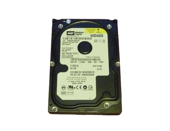 WD400BB-75JHC0 Western Digital Caviar 40GB 7200RPM ATA-100 2MB Cache 3.5-inch Hard Drive