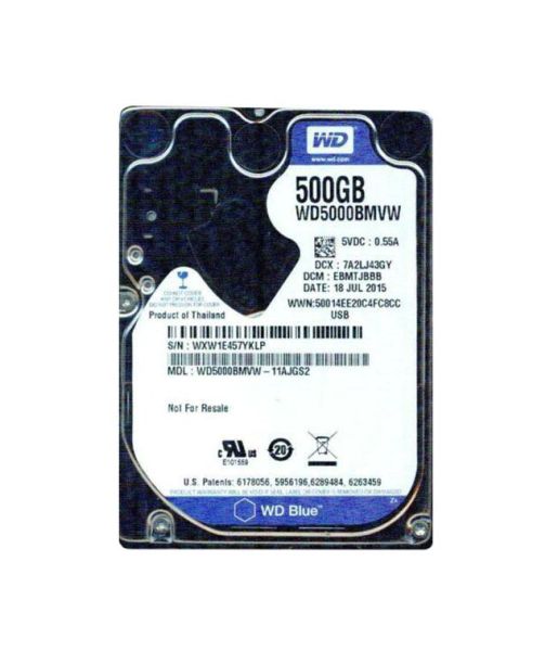 WD5000BMVW-11AJGS2 Western Digital 500GB 5400RPM USB 3.0 2.5-Inch Hard Drive