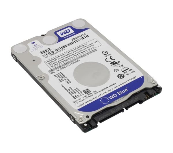 WD5000LPCX-75VHAT0 Western Digital Blue 500GB 5400RPM SATA 6Gb/s 8MB Cache 2.5-inch Hard Drive